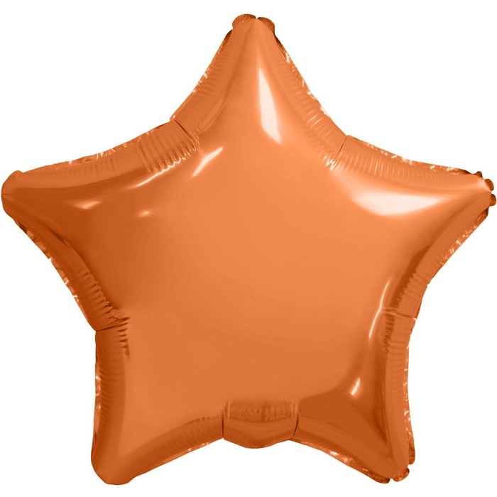 Шар фольгированный 19 звезда Папайя