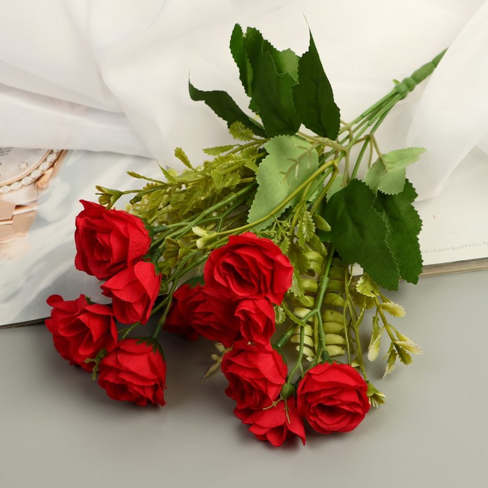 Букет Бутоны розы 4х29 см, микс букет розы нежные галант 4х29 см микс