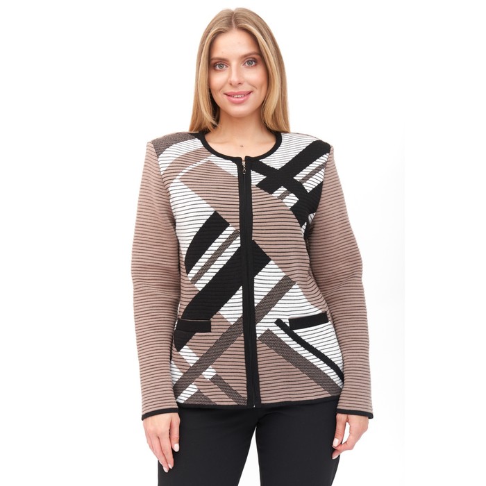 

Жакет женский, размер 48, цвет бежевый