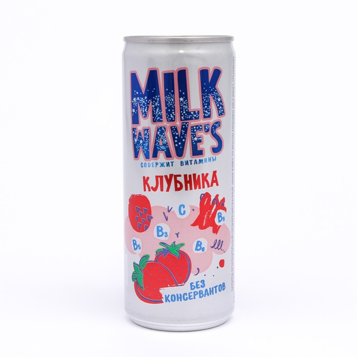 

Напиток сокосодержащий Милк Вэйв со вкусом КЛУБНИКИ 0,25л Ж/Б