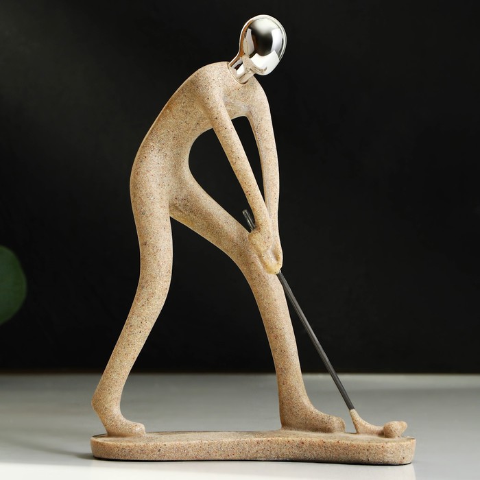 бронзовая статуэтка игрок Статуэтка полистоун «Игрок в гольф» 18 х 6 х 24 см