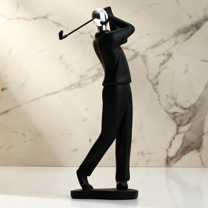 бронзовая статуэтка игрок Статуэтка полистоун «Игрок в гольф» 7,5 х 10 х 28 см
