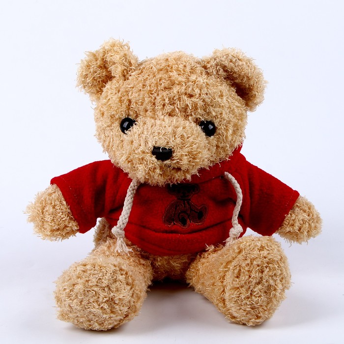 Мягкая игрушка «Медведь» в кофте, 30 см, цвет красный мягкая игрушка медведь в кофте