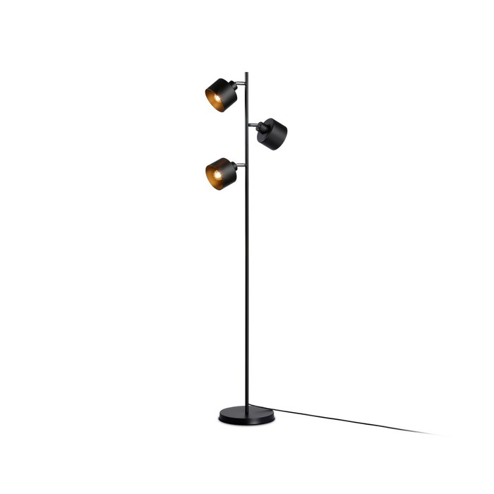 Напольный светильник со сменной лампой в стиле лофт Ambrella light, Traditional, TR8155, 3хE27, цвет чёрный