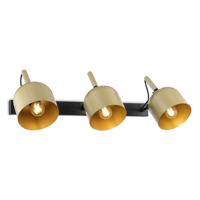 

Спот настенно-потолочный Ambrella light, Traditional, TR97109, E27, цвет золото, чёрный