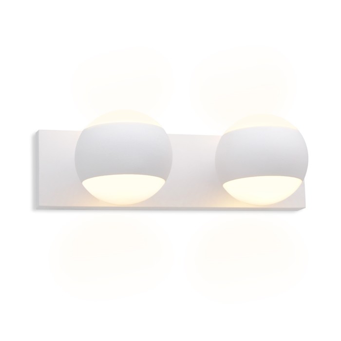 Настенный поворотный светильник с акрилом Ambrella light, Wall, FW573, 2хG9, цвет белый песок