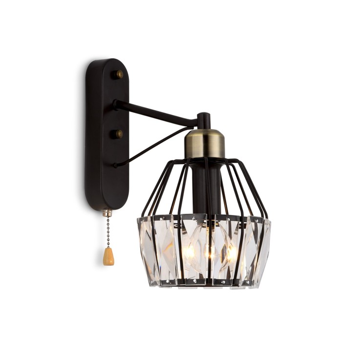 Светильник настенный с выключателем Ambrella light, Traditional, TR5879, E14, цвет темный кофе, бронза