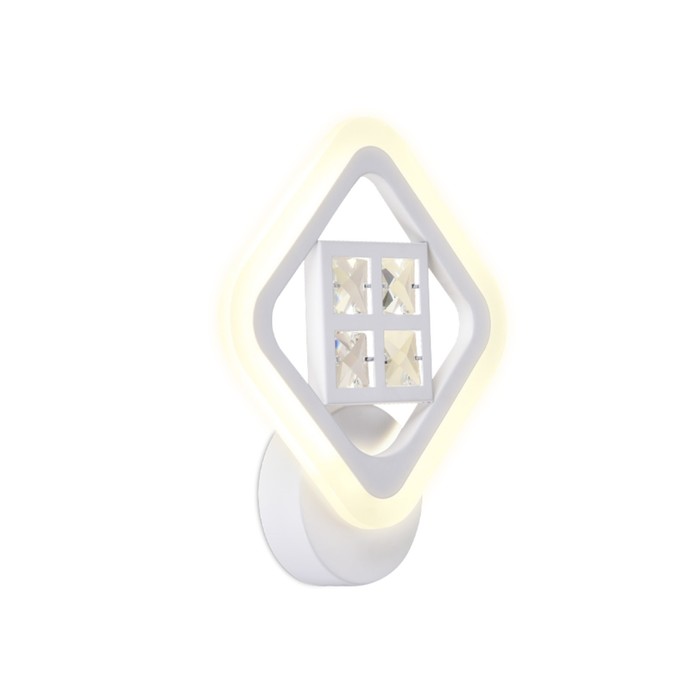 настенный светодиодный светильник ambrella light ice fa284 Светильник светодиодный настенный с хрусталём Ambrella light, Ice, FA284, LED, 15 Вт, 1125Lum, 3000-6400К, цвет белый