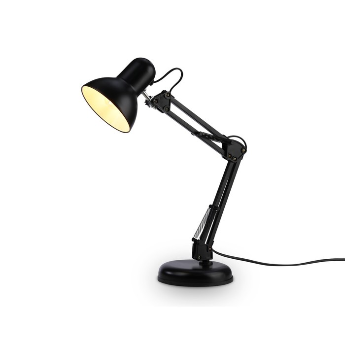 Настольная лампа со сменной лампой Ambrella light, Desk, DE7716, E27, цвет чёрный настольная лампа со сменной лампой e27 на струбцине ambrella light desk de7719 e27 цвет белый