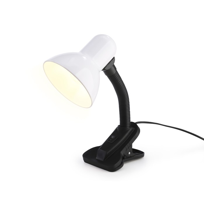 

Настольная лампа со сменной лампой E27 с прищепкой Ambrella light, Desk, DE7707, E27, цвет белый