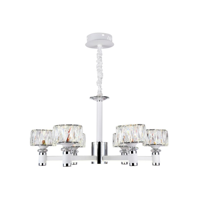 

Люстра светодиодная подвесная Ambrella light, Traditional, TR4518, 6хLED, 120 Вт, 9000Lum, 3000-6400К, цвет хром, белый