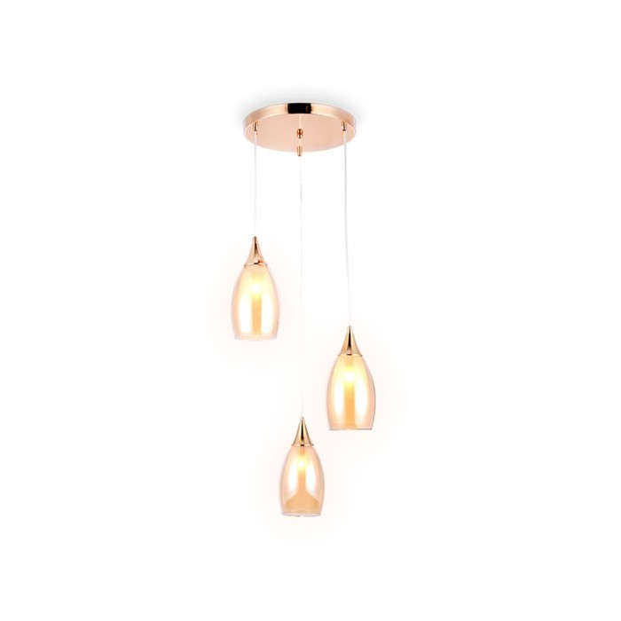 Светильник подвесной Ambrella light, Traditional, TR3549, 3хE14, цвет золото