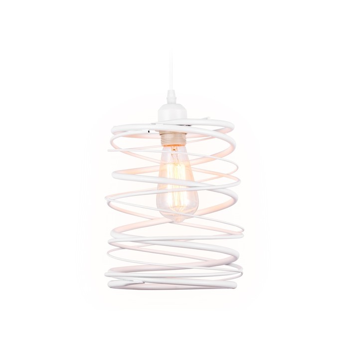 Светильник подвесной в стиле лофт Ambrella light, Traditional, TR8400, 1хE27, цвет белый