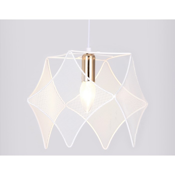 

Светильник подвесной в стиле лофт Ambrella light, Traditional, TR8420, E14, цвет белый, золото