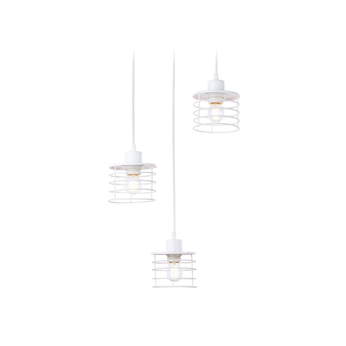 

Светильник подвесной в стиле лофт Ambrella light, Traditional, TR8078, 3хE27, цвет белый