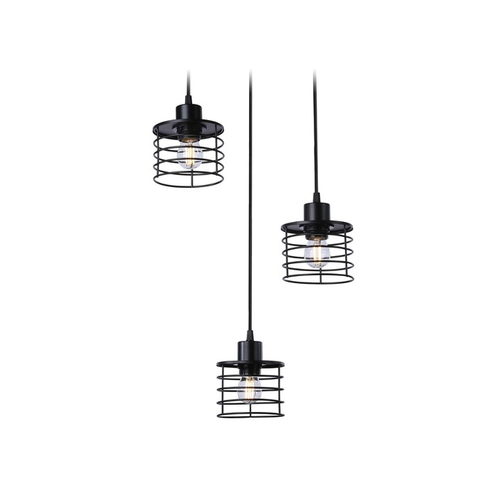 

Светильник подвесной в стиле лофт Ambrella light, Traditional, TR8081, 3хE27, цвет чёрный