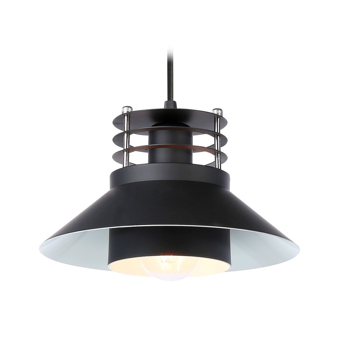 Светильник подвесной в стиле лофт Ambrella light, Traditional, TR8172, E27, цвет чёрный подвесной светильник ambrella light tr8172