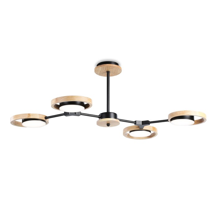 

Светильник светодиодный подвесной Ambrella light, LineTech, FL51611, 4хLED, 28 Вт, 2100Lum, 3000-6400К, цвет чёрный, светлое дерево