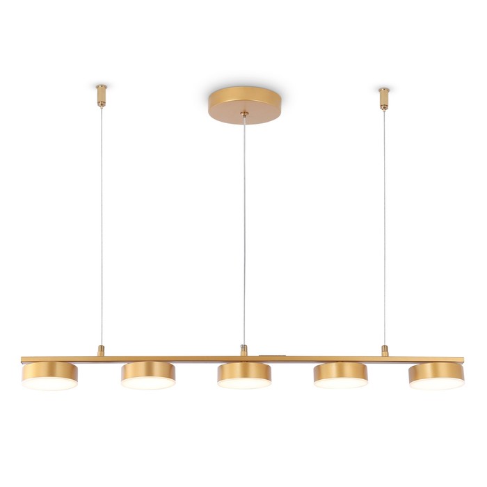

Светильник светодиодный подвесной Ambrella light, LineTech, FL51735, 5хLED, 25 Вт, 1875Lum, 3000-6400К, цвет золото