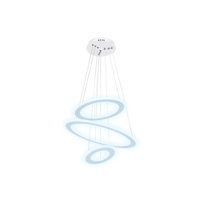 фото Светильник светодиодный подвесной с пультом ambrella light, original, fa432, 3хled, 160 вт, 12000lum, 3000-6400к, цвет белый