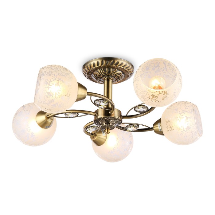 

Люстра потолочная Ambrella light, Traditional, TR3064, 5хE27, цвет бронза