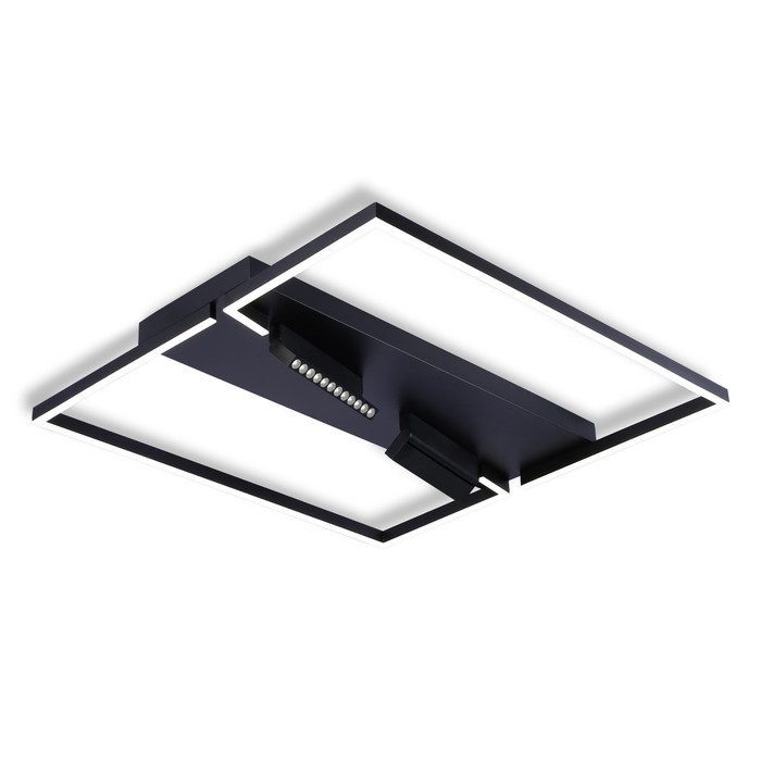 Светильник светодиодный потолочный Ambrella light, LineTech, FL51468, LED, 124 Вт, 9300Lum, 3000-6400К, цвет чёрный светильник светодиодный потолочный ambrella light linetech fl5821 led 55 вт 4400lum 3000 6400к цвет белый