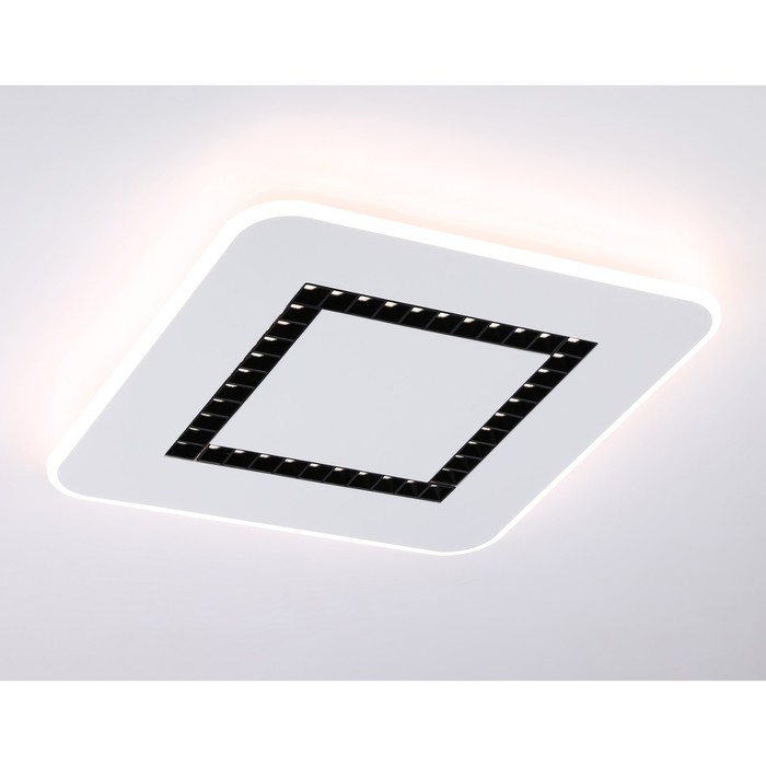 фото Светильник светодиодный потолочный с пультом ambrella light, linetech, fl51415, led, 68 вт, 5100lum, 3000-6400к, цвет белый