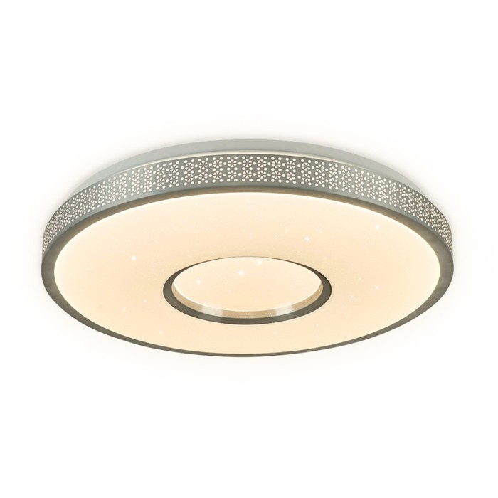 фото Светильник светодиодный потолочный с пультом ambrella light, design, ff82, led, 72 вт, 5400lum, 3000-6400к, цвет белый