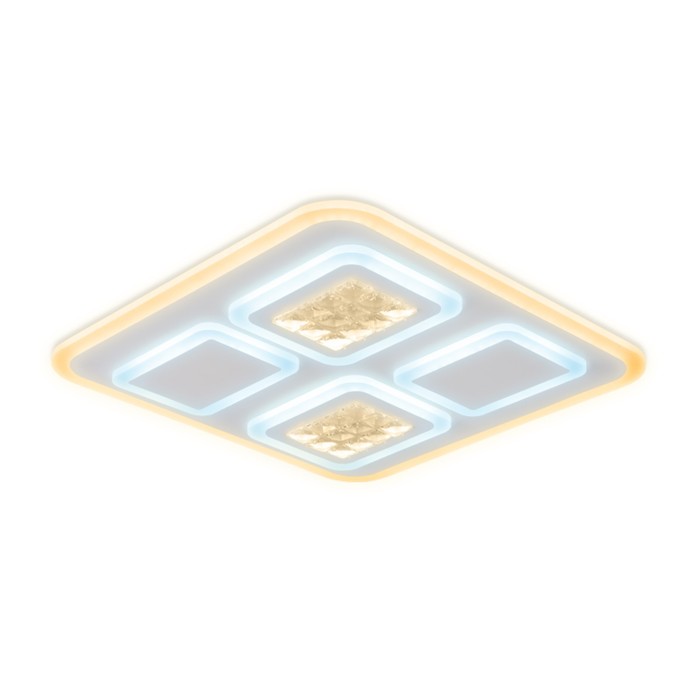 

Светильник светодиодный потолочный с хрусталём Ambrella light, Ice, FA259, LED, 118 Вт, 8850Lum, 3000-6400К, цвет белый, матовый