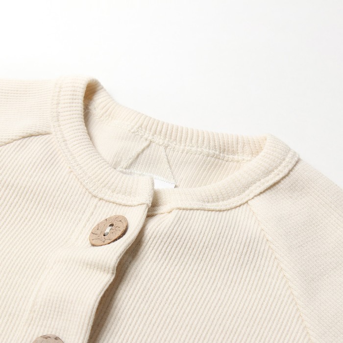 фото Комбинезон детский minaku, цвет молочный, рост 68-74 см