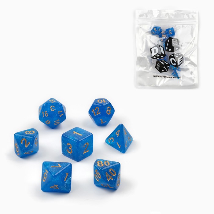 

Набор кубиков для D&D (Dungeons and Dragons, ДнД) "Время игры", серия: D&D, 7 шт
