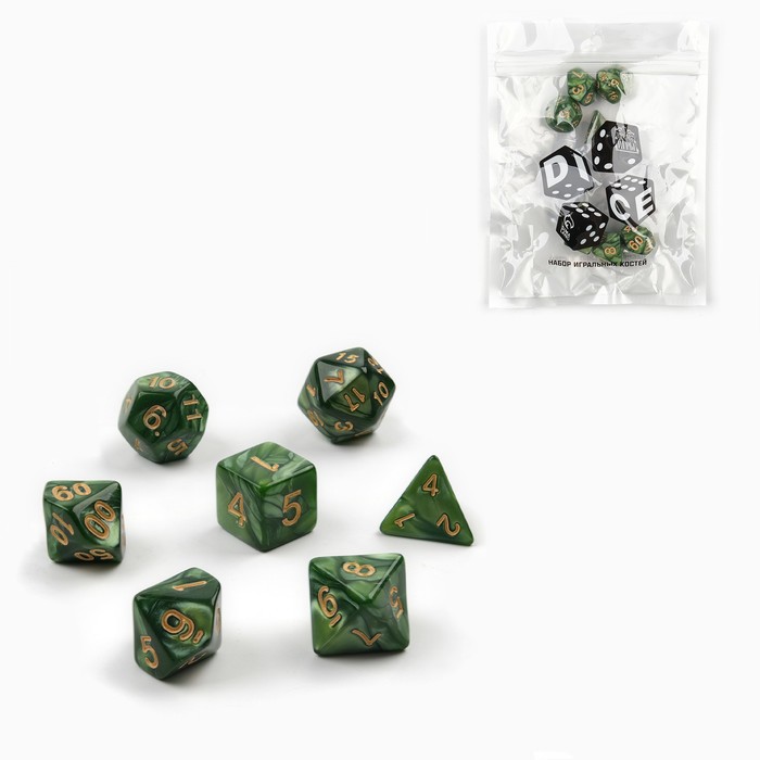

Набор кубиков для D&D (Dungeons and Dragons, ДнД) "Время игры", серия: D&D, 7 шт