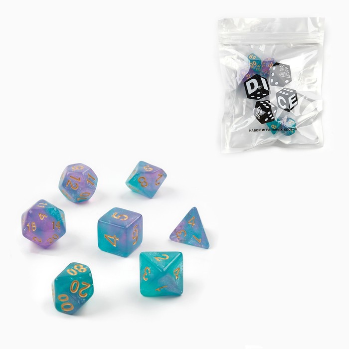 

Набор кубиков для D&D (Dungeons and Dragons, ДнД) "Время игры", серия: D&D, 7 шт