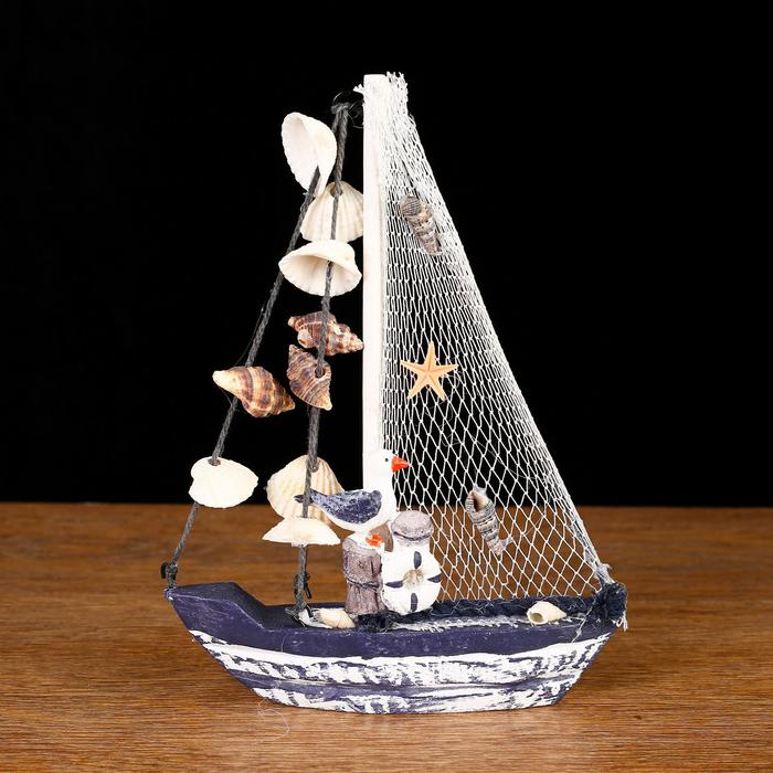 Яхта сувенирная малая «Ливадия», 14 × 3,5 × 18,5 см