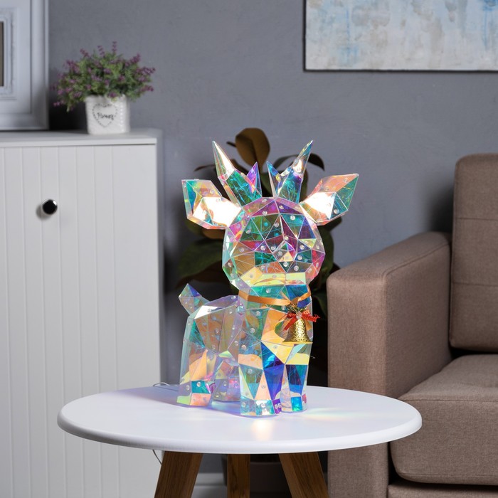 

Светодиодная фигура «Оленёнок» 36 × 40 × 21 см, пластик, USB, свечение белое