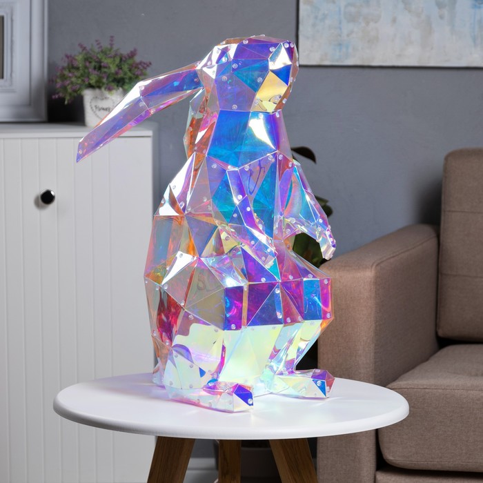 

Светодиодная фигура «Заяц» 35 × 55 × 25 см, пластик, 220 В, свечение белое