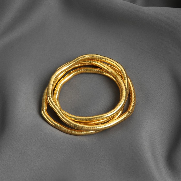 фото Подхват для штор «гибкий шнур», d = 7 мм, 50 см, цвет золотой арт узор