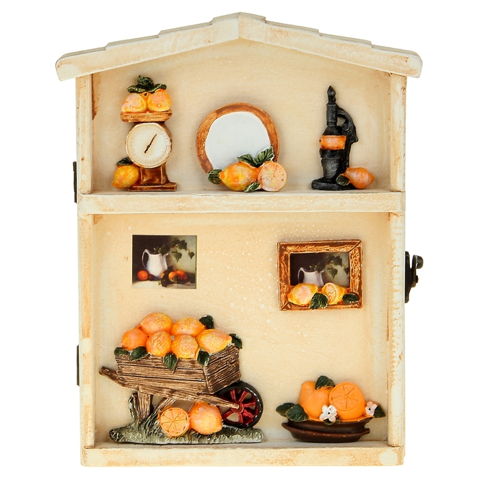 Ключница "Тележка с лимонами"