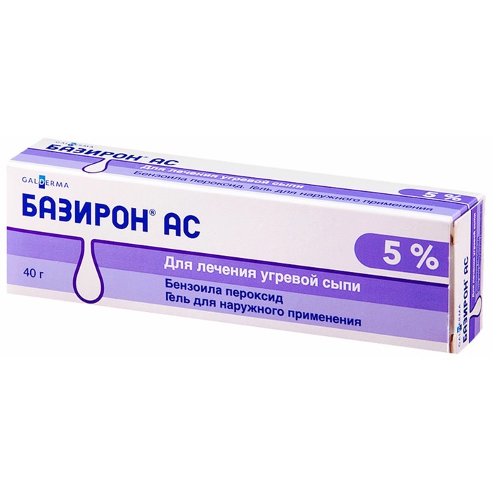 

Базирон АС гель для наружного применения 5% туба 40 г