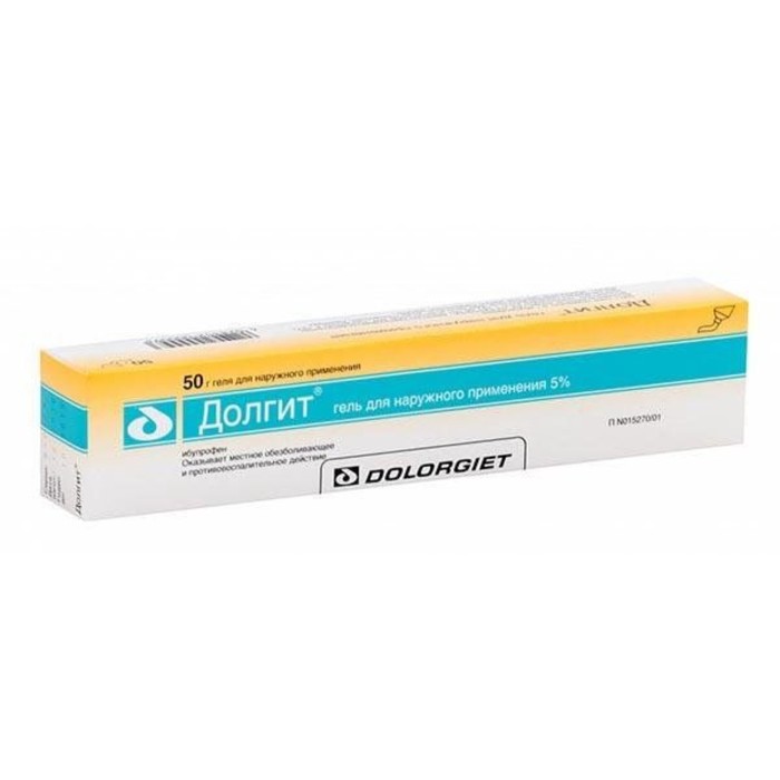 

Долгит гель д/наруж. прим. 5% туба 50 г