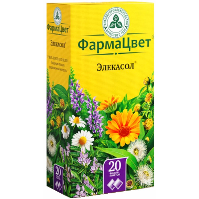 

Элекасол сбор ф/п 2,0 г №20