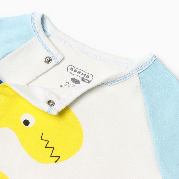 фото Комбинезон детский, цвет голубой, рост 74 см bonito