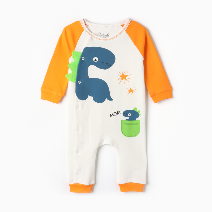 

Комбинезон детский, цвет оранжевый, рост 74 см