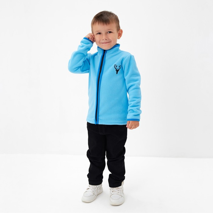 фото Толстовка детская, цвет голубой, рост 104 см bonito