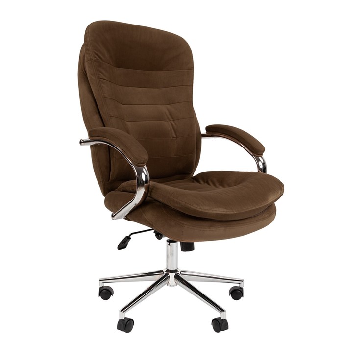 Кресло руководителя Chairman Home 795 ткань Т-14 N, коричневый кресло chairman 795 lt pu коричневый