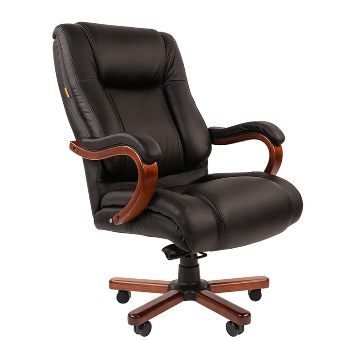 Кресло руководителя Chairman 503 кожа, черный кресло руководителя chairman 408 кожа pu коричневый