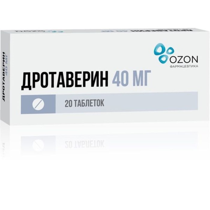 

Дротаверин табл. 40 мг №20 Озон