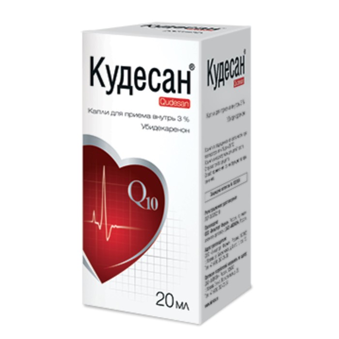 

Кудесан Q10 капли д/в.п. 3% фл. 20 мл