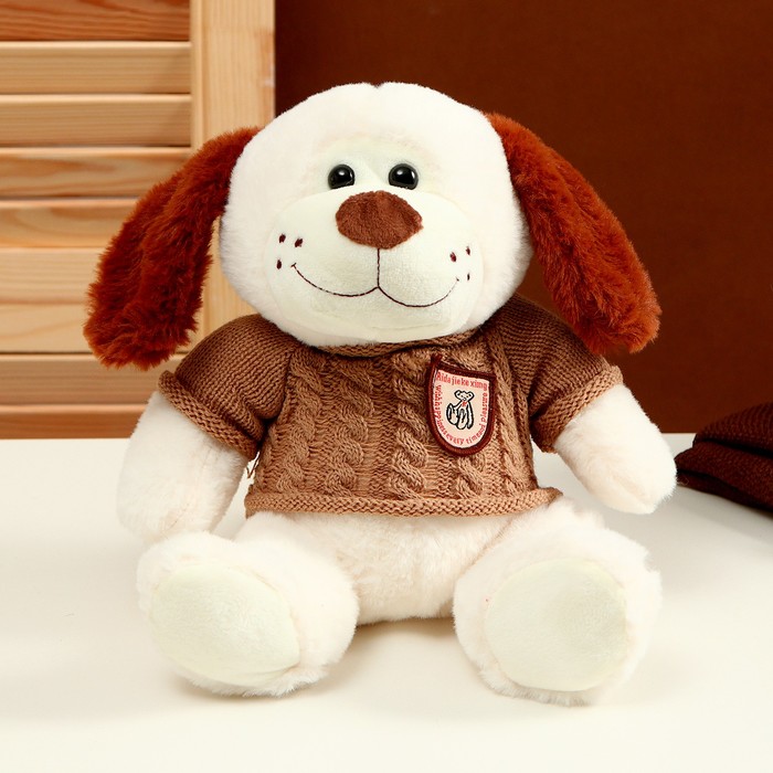 Мягкая игрушка «Собака» в свитере, 26 см, цвет МИКС мягкая игрушка собака лежащая белое брюхо 26 см