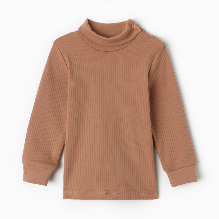 Водолазка детская, цвет коричневый, рост 92 см